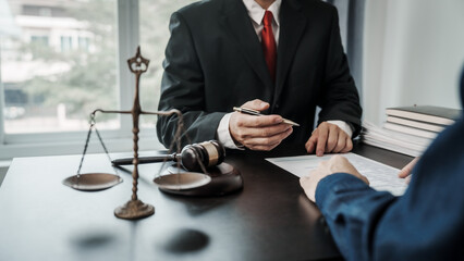 Lawyers and clients discuss the rights and liberty of children and women.