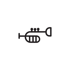 Musical Instruments Trumpet Outline Icon
