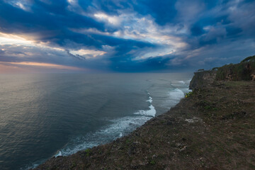 Sea view, sunset in Bali, Indonesia