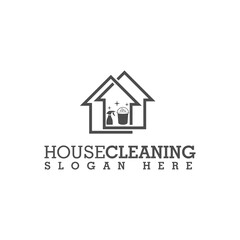 House Cleaning service icon isolated on transparent dark background