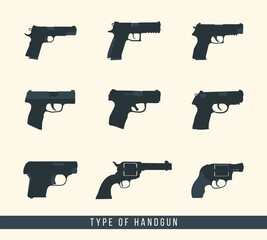 set of handguns icon