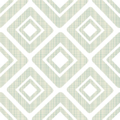 Geometric ornament seamless interweaving of fibres- illustration. Fabric structure, horizontal and vertical lines. The squares are rhombus