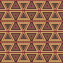 National tribal seamless patterns Colombia and Peru -  illustration of Indian ornaments