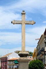 Cruz de piedra en Priego de Cordoba