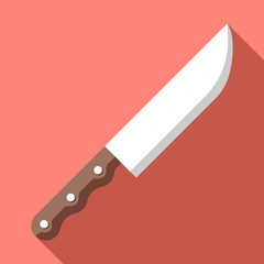 Kitchen Knife Isolated Vector Illustration Background