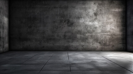 Texture of old black concrete wall for background. Generative AI