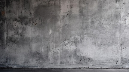 Texture of old gray concrete wall for background. Generative AI