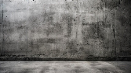Texture of old gray concrete wall for background. Generative AI