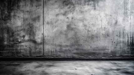 Texture of old gray concrete wall for background. Generative AI