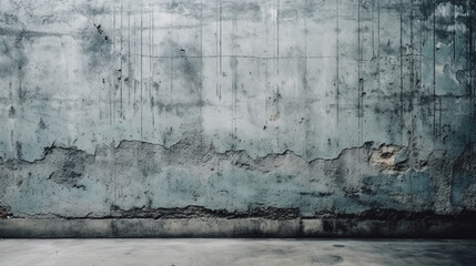 Texture of old gray concrete wall for background. Generative AI