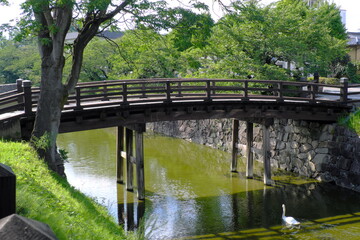 Fototapeta na wymiar 松本城二の丸裏御門橋