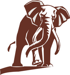 Elephant Logo Vector Template Illustration Design. Mascot Elephant Logo design Elephant sport logo