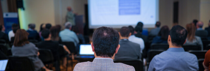 People at the conference hall.