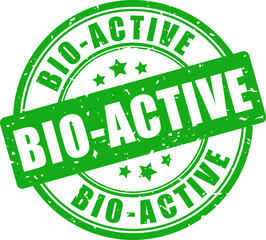 Bio-active green rubber stamp
