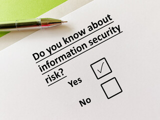 Questionnaire about banking