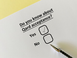Questionnaire about banking