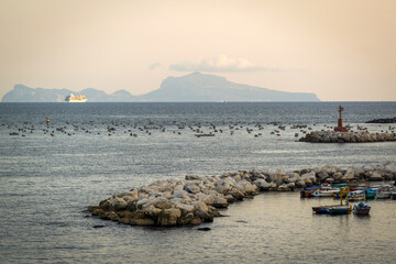 Petit port de pêche à Naples