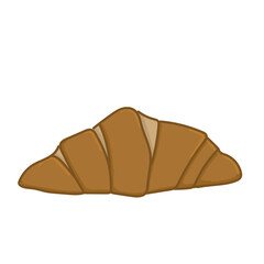 croissant isolated on white background