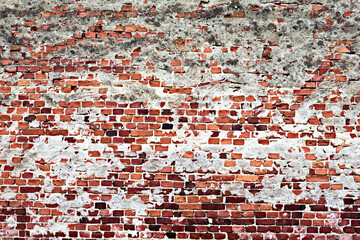 Old brick wall background. Copy space