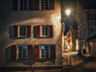 Nachts in einer süddeutschen Stadt