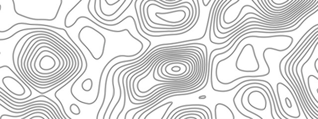 Abstract pattern with lines. Abstract sea map geographic contour map and topographic contours map background. Abstract white pattern topography vector background. Topographic line map background.