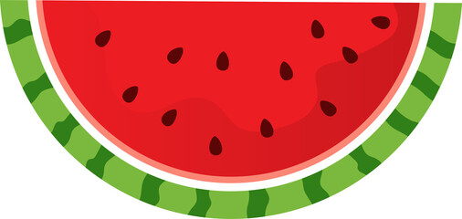 Fresh, ripe watermelon with vibrant red flesh, halved watermelon, perfect for summer