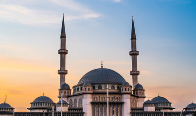 Istanbul Mosque by sunset
