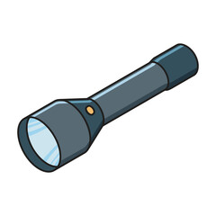 Flashlight isometric vector icon.Color vector icon isolated on white background flashlight.