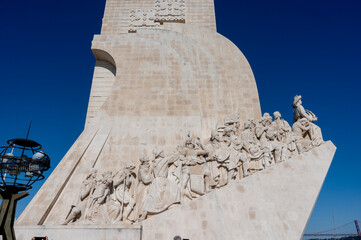 Lisbon Portugal.09.04.2023.The Monument to the Discoveries, popularly known as Padrão dos...