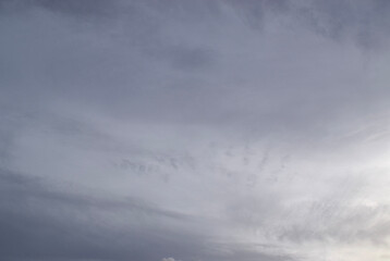 Grey sky with clouds