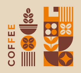 Coffee packaging design. Illustration for café, shop and restaurant menus. - 592914392