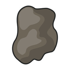 Stone vector icon.Color vector icon isolated on white background stone.