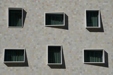 Windows in building