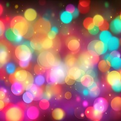 Background bokeh is blurred by abstract lights. opulent, vibrant bokeh backdrop. Generative AI.