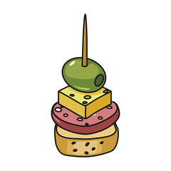 Canape vector icon.Color vector icon isolated on white background canape .