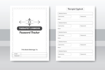 Password Log Book Template Set. Set of Password Log Template. Password Tracker Template. Password Tracker Logbook. password notebook. Printable Password Log A4 Size Easily Editable. Minimalist planner