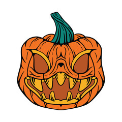 Vector monster halloween with the unic character
