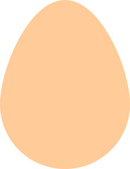 Egg icon, Easter sign on transparent background, SVG