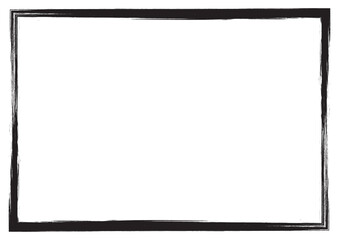 Black color frame design vector illustration with rectangle shape design.