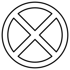 stop warning traffic sign