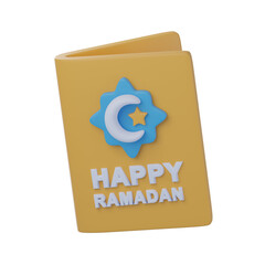 3D Ramadhan Greeting Card Illustration