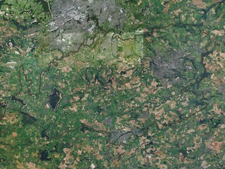 Bath and North East Somerset, England,  Great Britain. High-res satellite. No legend