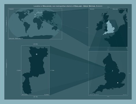 Bolsover, England - Great Britain. Described location diagram
