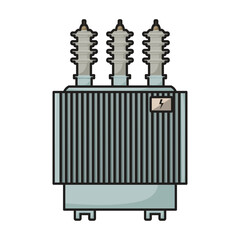 Transformer vector icon.Color vector icon isolated on white background transformer .