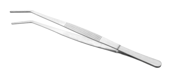 Medical surgical tweezers isolated