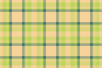 Check seamless fabric. Texture vector tartan. Pattern textile background plaid.