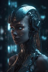 Futuristic artificial intelligence 4k image