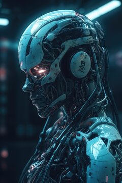 Futuristic artificial intelligence 4k image