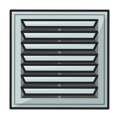 Ventilation vector icon.Color vector icon isolated on white background ventilation .