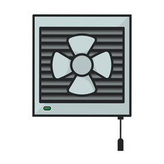 Ventilation vector icon.Color vector icon isolated on white background ventilation .